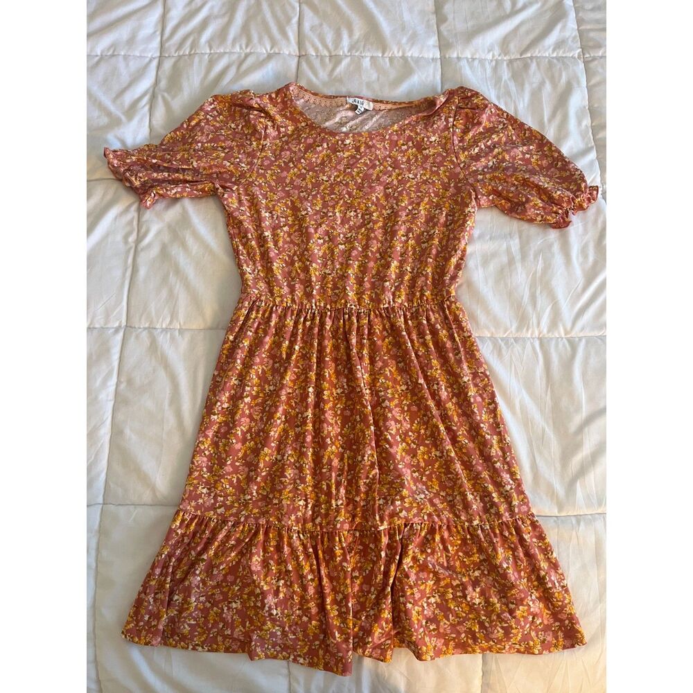 AUW Floral Midi Dress - Size M - Lightweight Casual Spring/Summer Outfit